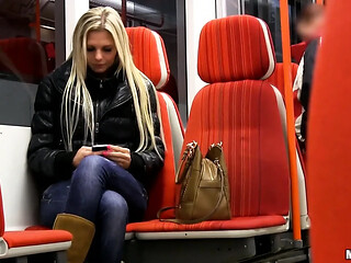 Big Tit Czech Mia Angel spreads legs for a filthy public pounding
