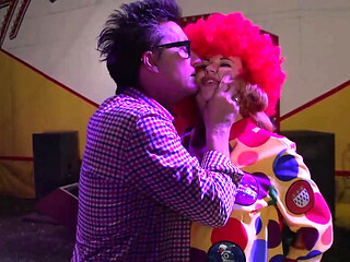 Conny Dachs the Circus Clown BBW Gets Double Penetration in Wild Ride