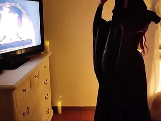 Unexpected amateur couple action in bed