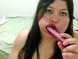 Plus-size, female masturbation, rectal