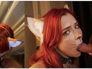 Sexy Fox Plays With And Swallows Huge - Facial