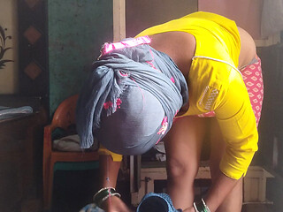 My elder stepbrother's wife's fucking in farmhouse desi style pussy big ass
