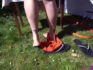 Auburn Fox Cumming in the Garden: Pt2