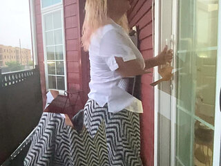 Locked outside in the rain