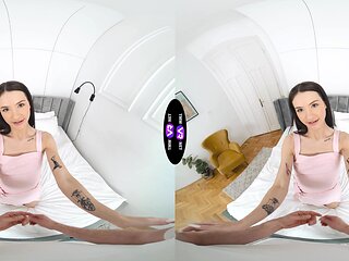 Brunette Matty Mila perez enjoys sex with her boyfriend in pov style