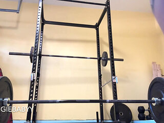 Booty Shorts, Thong, and Sports Bra Powerlifting Workout - Squat, Bench, Sumo Weightlifting