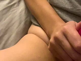 Squirting all over my step bros fingers