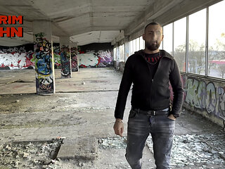 Large Pressure Cumshot After Jacking off Outdoor