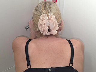 After the shower, the wife had to take a shower again