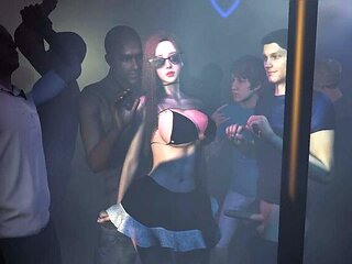 Hot Asian Teen Fucked in Club - Group Sex 3D Hentai Animation