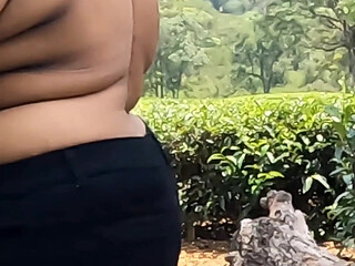 Desi Wife Enjoying Nude Show at Balcony on Her Vacation