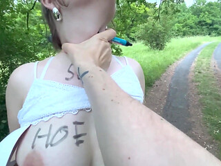 Outdoor BDSM: I Got Used & Written on Outdoors