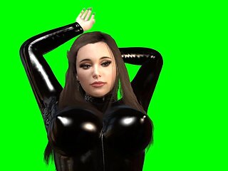 Shiny Busty Latex Girl Rides You  POV Cowgirl (Passthrough)