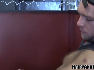 HAIRYANDRAW - Naughty Alex Hawx riding big cock after blowjob