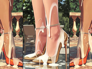 High-Heels get cum from alle sites an will be licked by hot anime girls Chapter 2