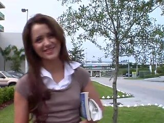Heather Hurley is a brunette beauty who loves to ride big cocks.