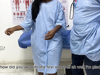 Amateur wife takes a big dick in fake hospital scene