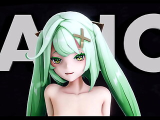 Genshin Impact Faruzan Hentai Dance and Sex MMD 3D Dark Green Hair (CLIP)