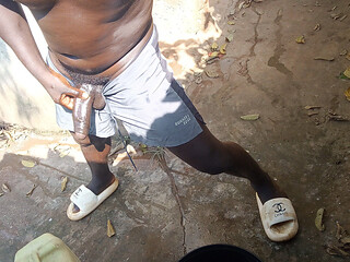 Sneaked to Shower in My Neighbor's Outdoor Bathroom While I Become Horny