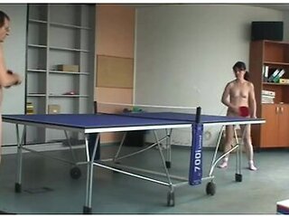 Playing Ping Pong Naked In The Heat With The Cleaning Lady