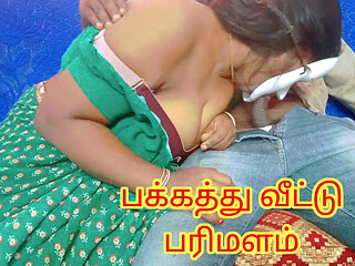 Tamil Neighbour MILF Gave Lustful Blow and Tit Job Finally I Jerk off My All Load Over Her Nude Body