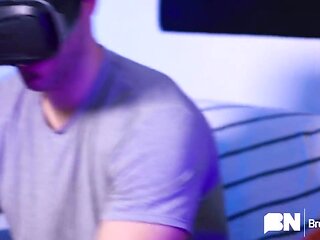 VR Bro Job - Gay Bareback Video - Masqulin