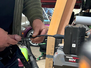 Extreme 30cm silicone Vibrating Urethral sound masturbation in garage