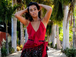 Cute Hispanic Katherinne Sofia posed naked