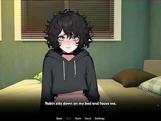 My Femboy Roomate [ GAY Hentai Game ] Ep.10 CAUGHT my ROOMIE fucking his ASS with a HUGE DILDO before he sucked my COCK !