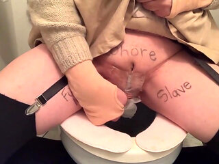 Self-training No. 73 Peeing in My Tack Pussy & Dildo Masturbation