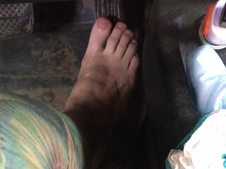 I Press the Gas and Brake Pedals in Car