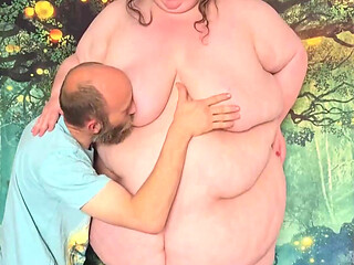 SSBBW Stripped and Kissed Belly Caressed