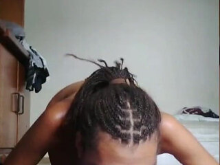 A Naughty Little Showing off While Eating Her Breakfast