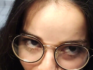 My Nerdy-looking Bitch Sucked My Dick Nicely