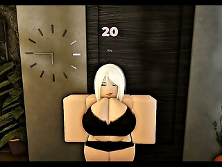 Cheating girlfriend fucking with friend in Roblox condo