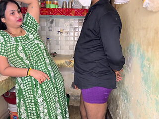 Hot Devar Bhabhi Kitchen Encounter Full Night Passion