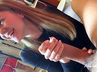 Handjob Between Shooting Backstage Behind the Shooting