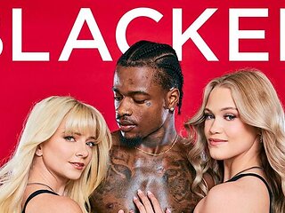 White girlfriends Riley Star and Chloe Rose love interracial penetration