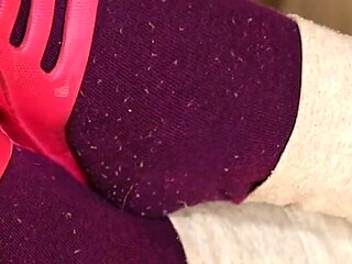 Dirty Socks & Slipper Tease - Worn Workout Look