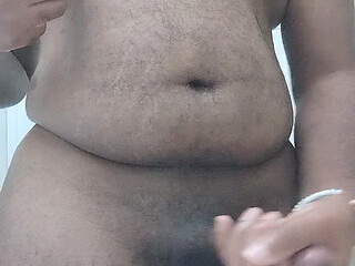 Hairy Black Bear Cums for U