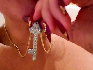 Very hot Camgirl masturbation show with toys on webcam
