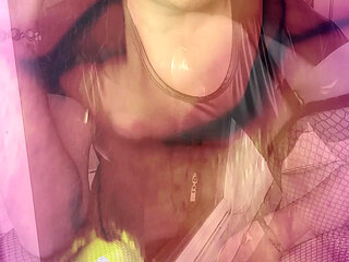 sexy shemale smoking, sucking, and fucking