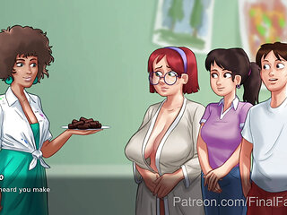 Summertime Saga XXX Gameplay - Art Class with HUGE Tit Squeezing