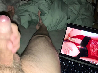 I masturbate watching myself fuck a blowup doll - Massive toe curling cumshot ejaculation