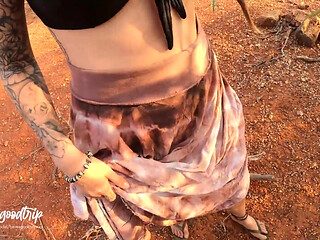 Roadside Ride! Dreadhot Gives a Filthy Blowjob on a Desert Dirt Road