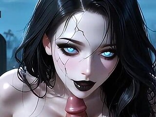 Banshee of the Moonlit Graves ~ Ai-generated