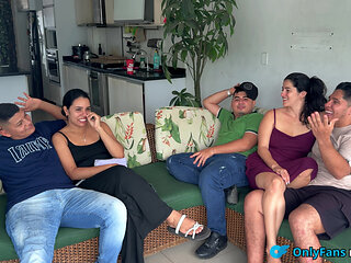 FRIENDLY VISIT TURNS INTO WILD SEX WITH A SLUT!