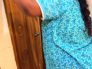 Big Ass Arab Muslim Maid Cleaning My Room Then I See Her Huge Naked Ass & Start Handjob