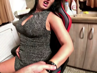 POV Bondage Chair Tease. Tape Gag, Smoking, Buttplug and Double Orgasm preview