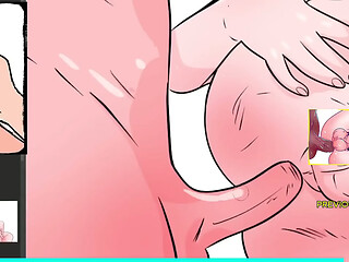 Trans Futanari Frieren with Huge Cock Getting Ass Fucked - Lying on Her Side While Her Massive Erect Cock Throbs - 10 Min Female Voice JOI